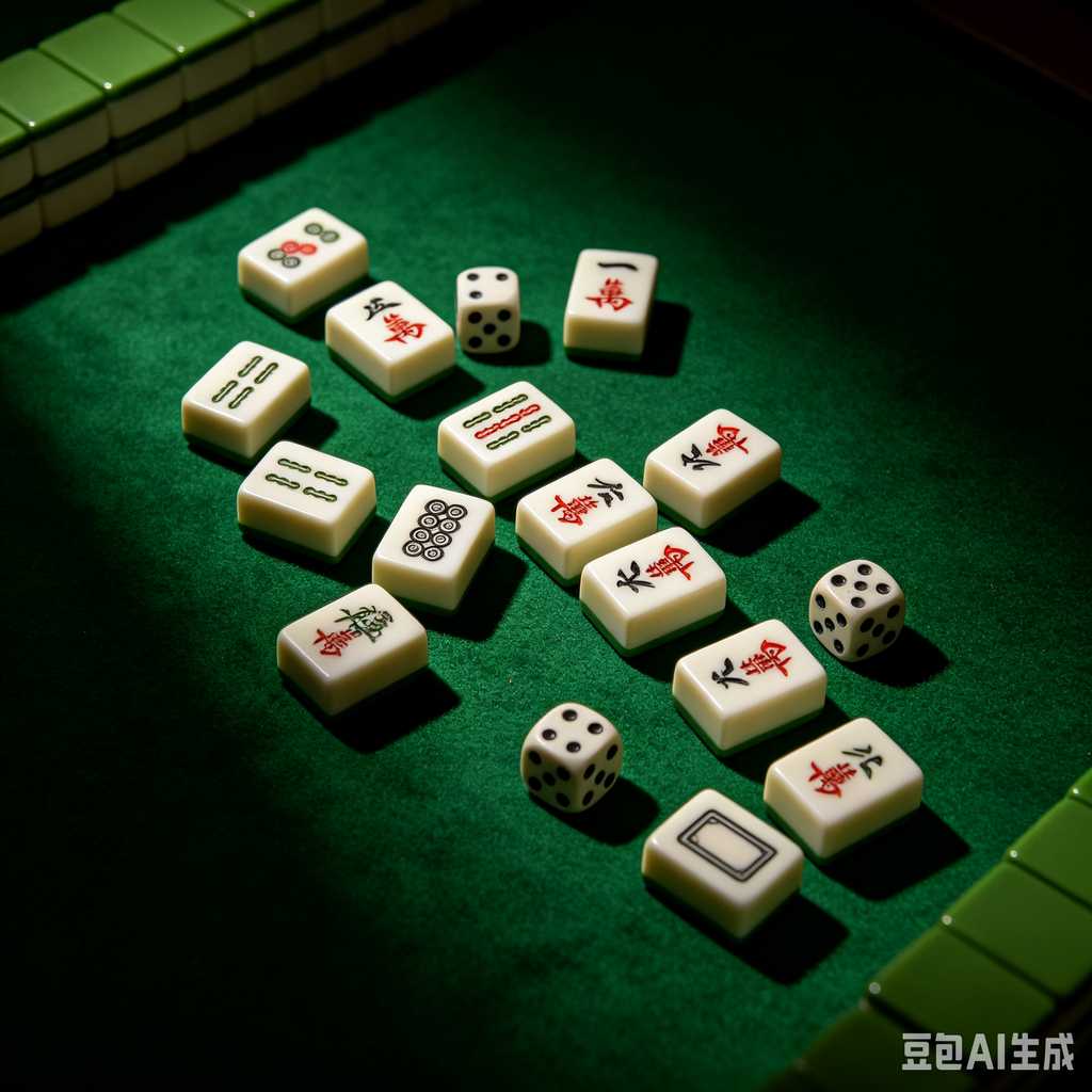 printed logo mahjong set